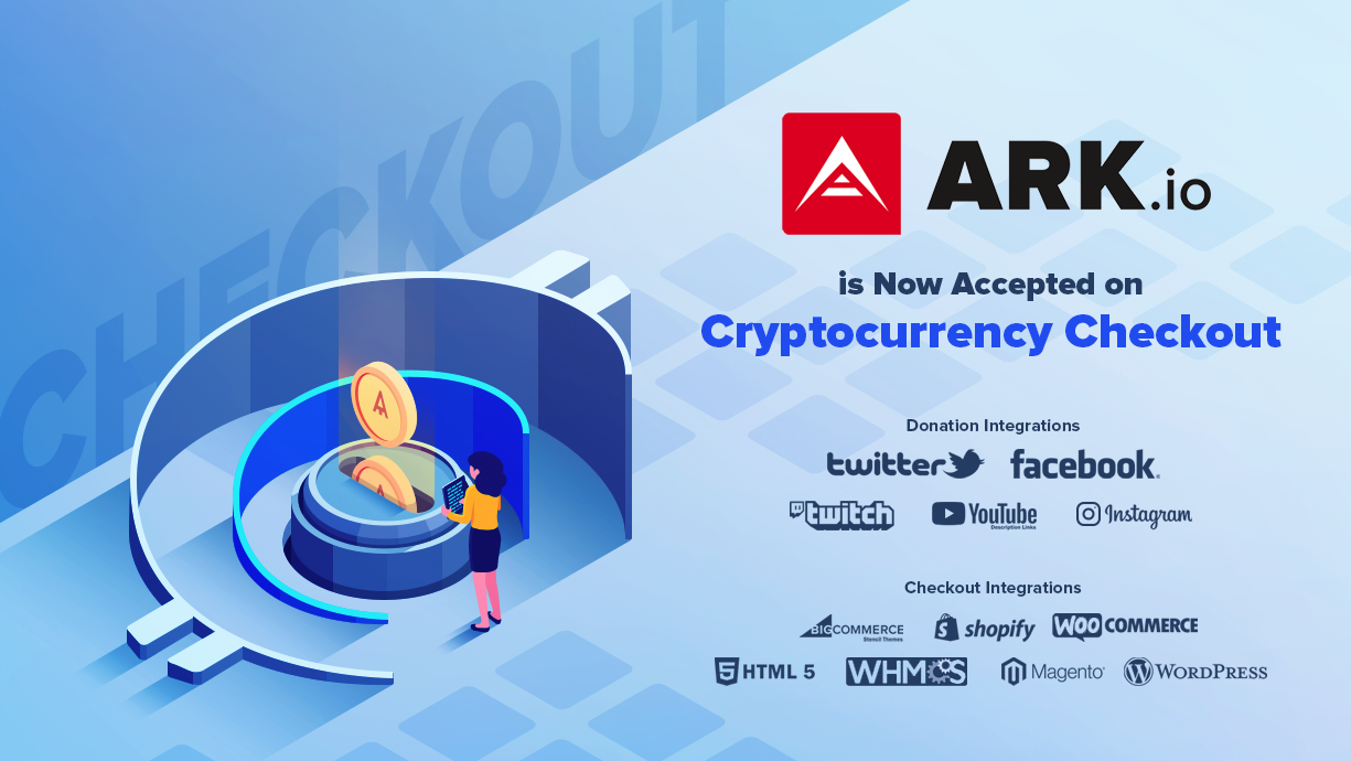 Accept ARK on your website for free with CryptocurrencyCheckout.