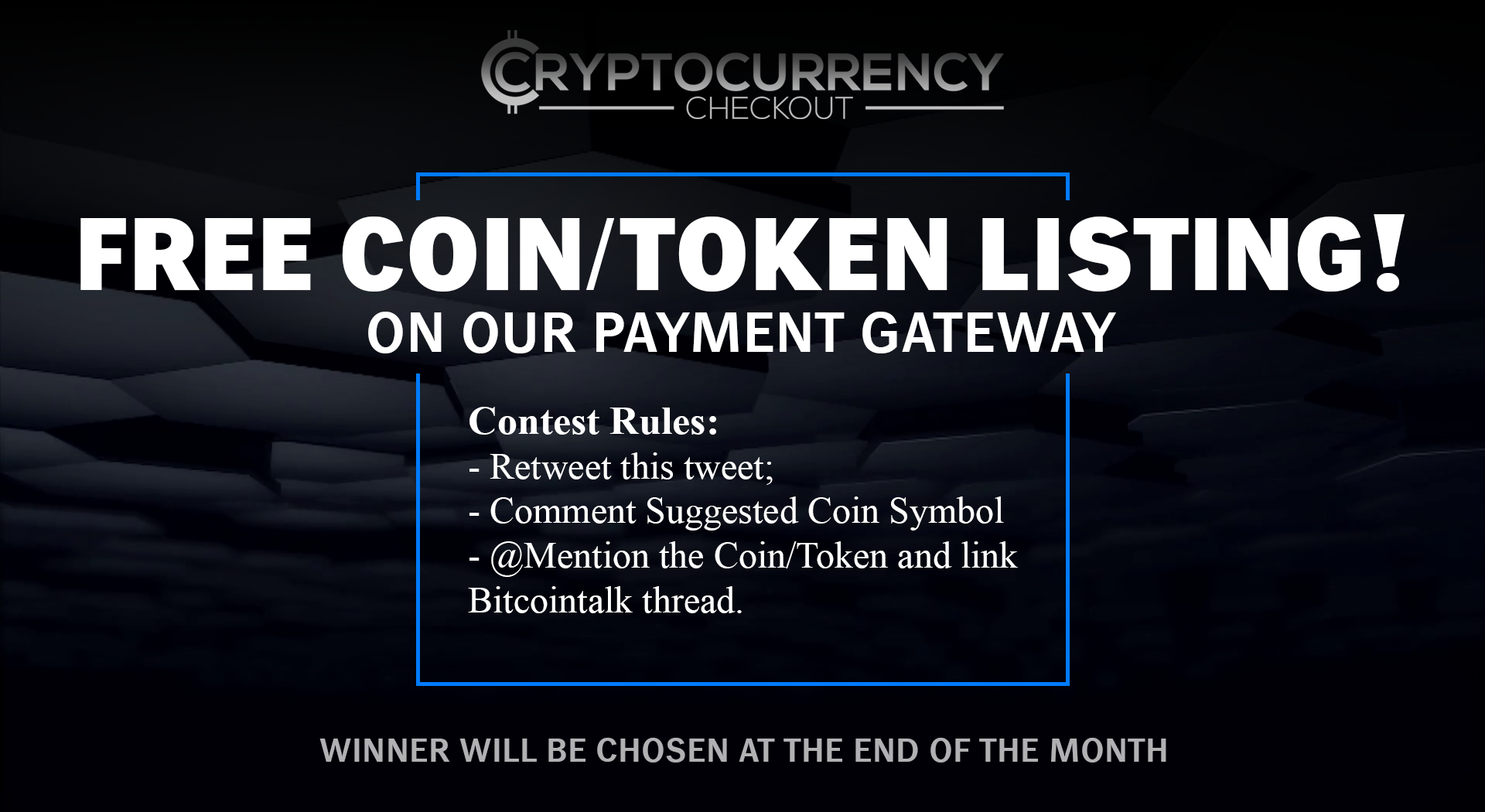 Free Coin / Token Listing on Cryptocurrency Checkout Platform